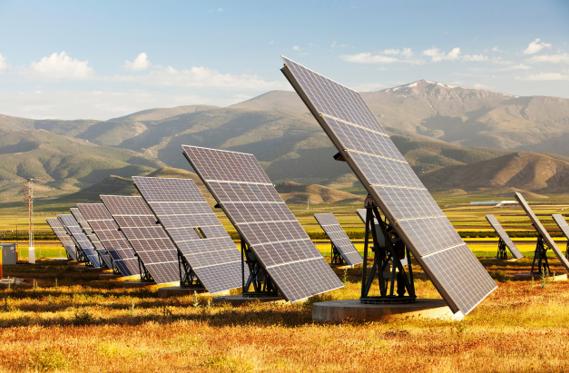 Utility-scale solar project